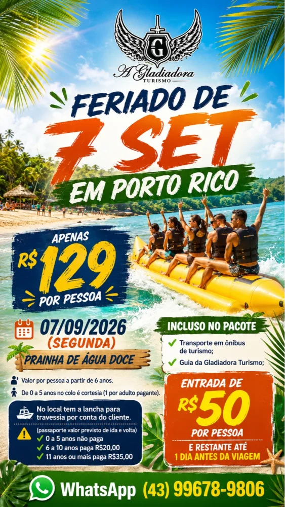 Porto Rico 07/09/2026 (segunda)