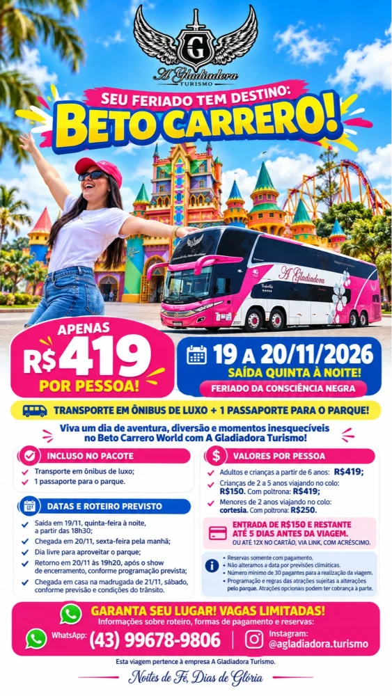 Beto Carrero 19 a 20/11/2026 (quinta)