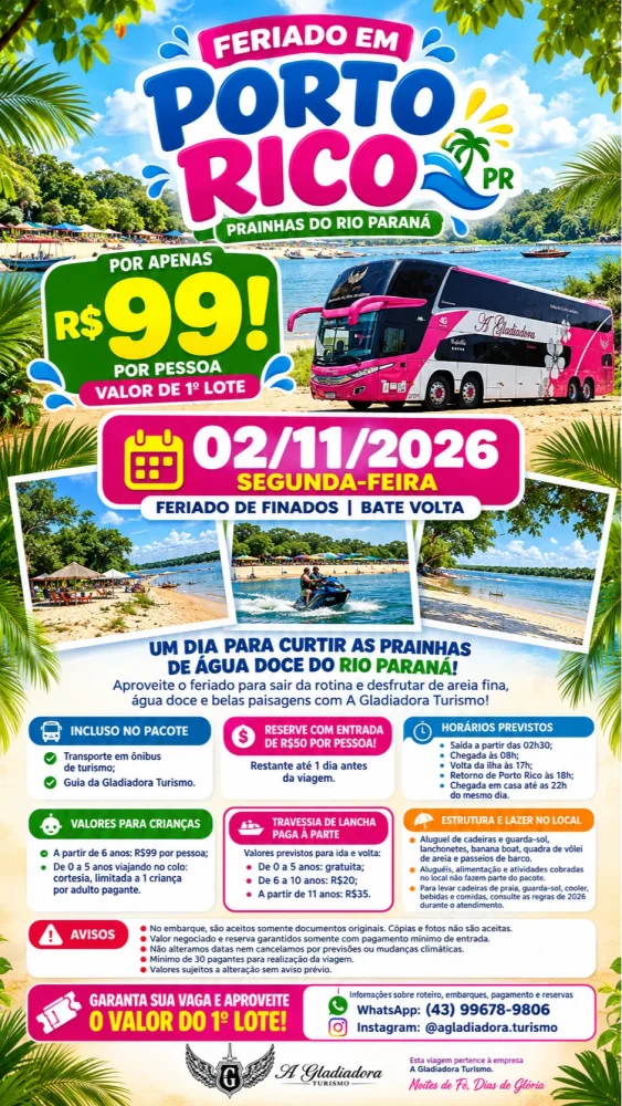 Porto Rico 02/11/2026 (segunda)
