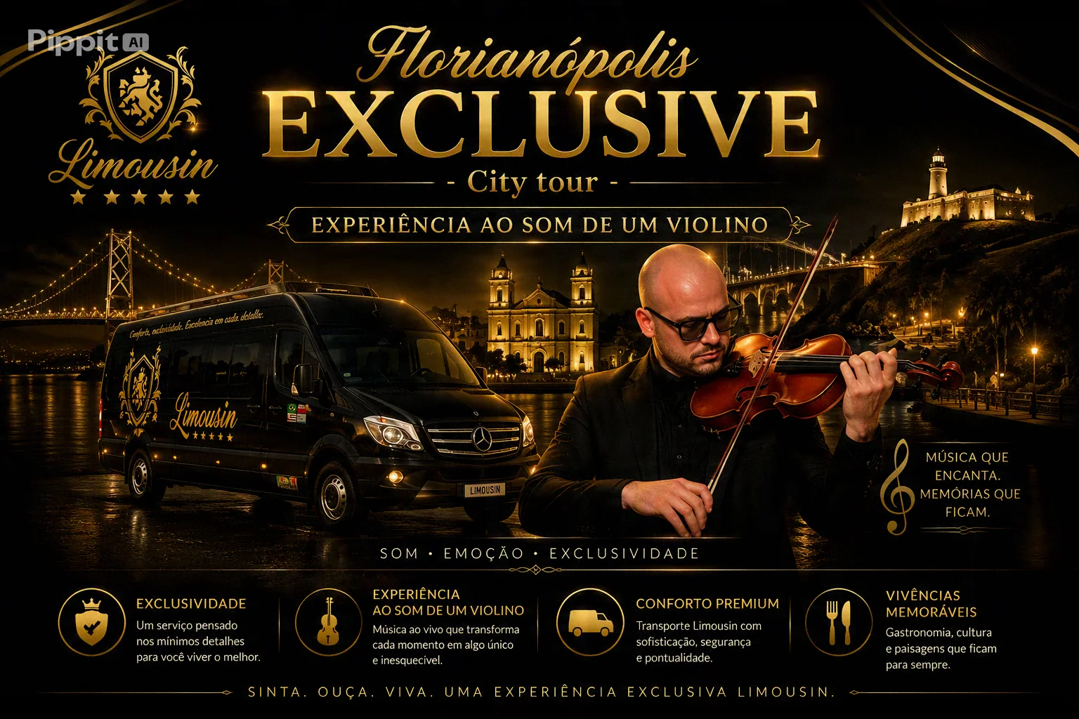 FLORIANÓPOLIS EXCLUSIVE LIMOUSIN Norte e Sul da Ilha - City tour