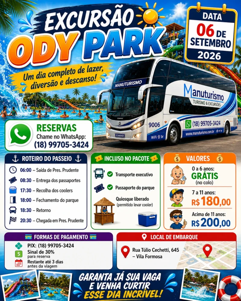 Excursão Ody Park