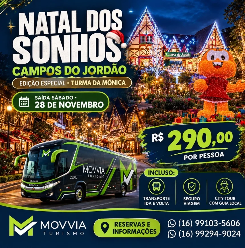 EXCURSÃO CAMPOS DO JORDÃO - 29/11